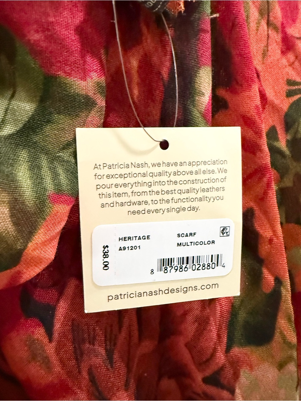 Patricia Nash Floral Scarf - Picture 5 of 5